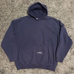 Vintage 90’s Carhartt Men's Navy Hoodie 2XL